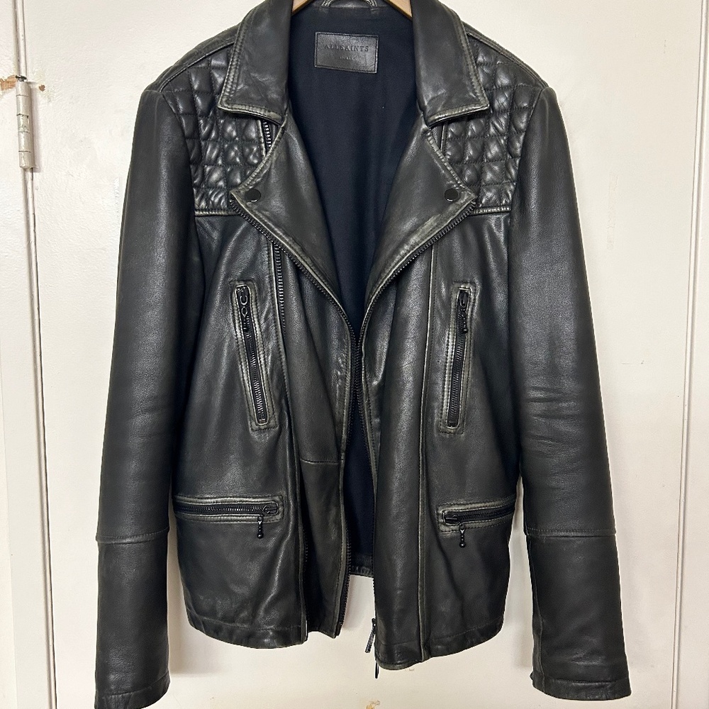 Allsaints Cargo Leather Jacket